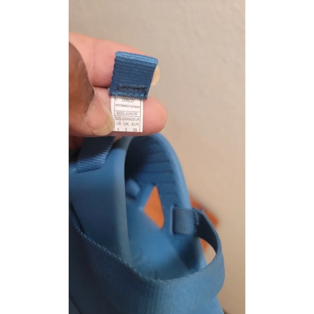 CHACO KIDS BLUE CHILLOS  SPORT  SLIP‎ ON ADJUSTABLE CASUAL SANDALS SIZE 4
